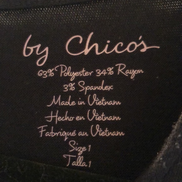 Chicos high low black tunic size 1 - Picture 3 of 5